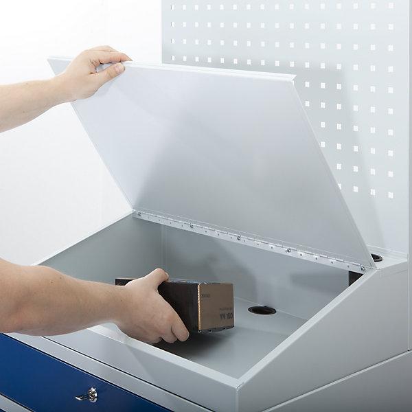 Image du produit eurokraft pro Poste de travail informatique, tôle d'acier