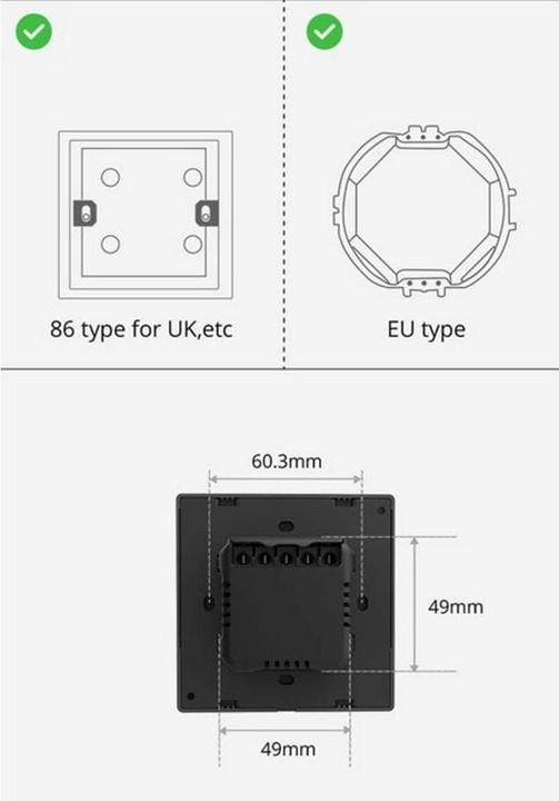 Actual product image Sonoff NSPanel Smart WiFi Wall Switch with LED Control Panel, Thermostat and Switch Functions