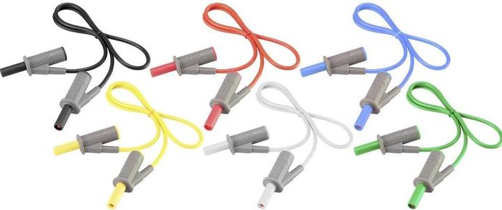 Productafbeelding Voltcraft Zeer flexibele meetsnoeren SET 0,5 m 1000 V, 600 V 10 A (0.50 m)