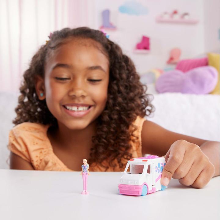 Actual product image Barbie Mini BarbieLand Ambulance with doll