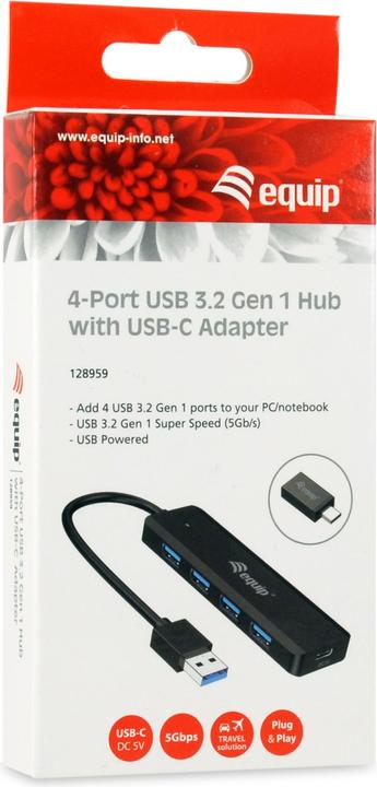 Productafbeelding equip USB 3.2 Gen 1 Hub (USB-A, USB-C, 5 Havens)