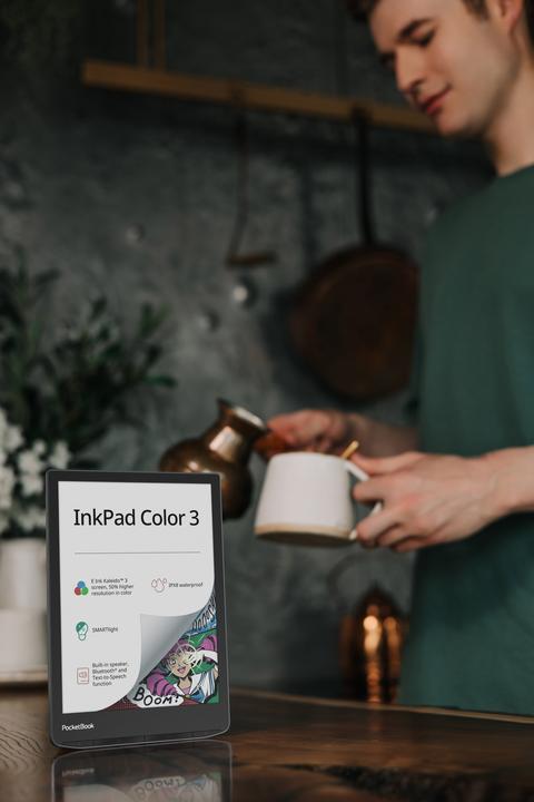 Image du produit PocketBook InkPad Color 3 (7.80", 32 Go, Mer déchaînée)