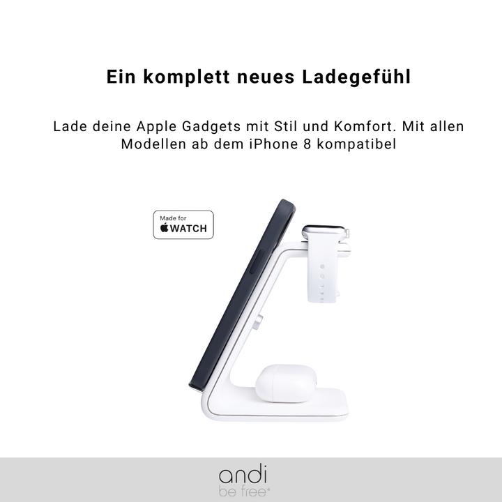 Immagine prodotto Andi be free Stazione di ricarica wireless 3-in-1 (18 W)