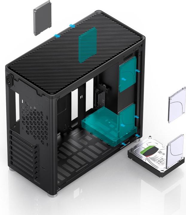 Actual product image Jonsbo D40 ATX Enclosure, Tempered Glass (ATX, mATX)