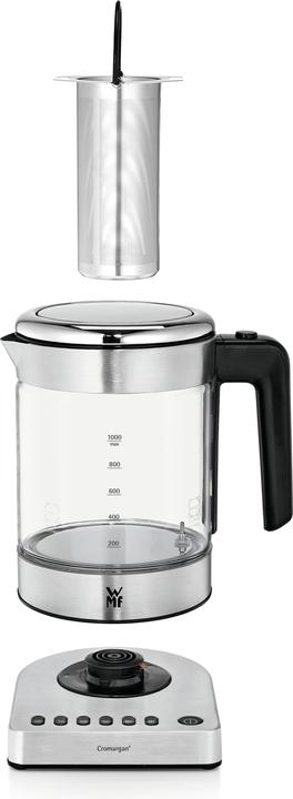 Produktbild WMF Glas Wasserkocher mit Temperaturwahl 1l Teekocher Teesieb Küchenminis 1900W (1 l)