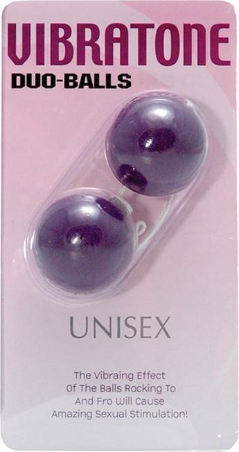 Actual product image Seven Creations Vibratone Duo Balls Purple Blistercard