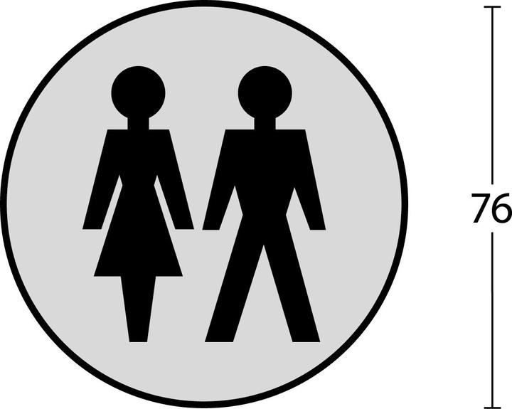 Produktbild Intersteel Piktogramm Damen- und Herrentoilette
