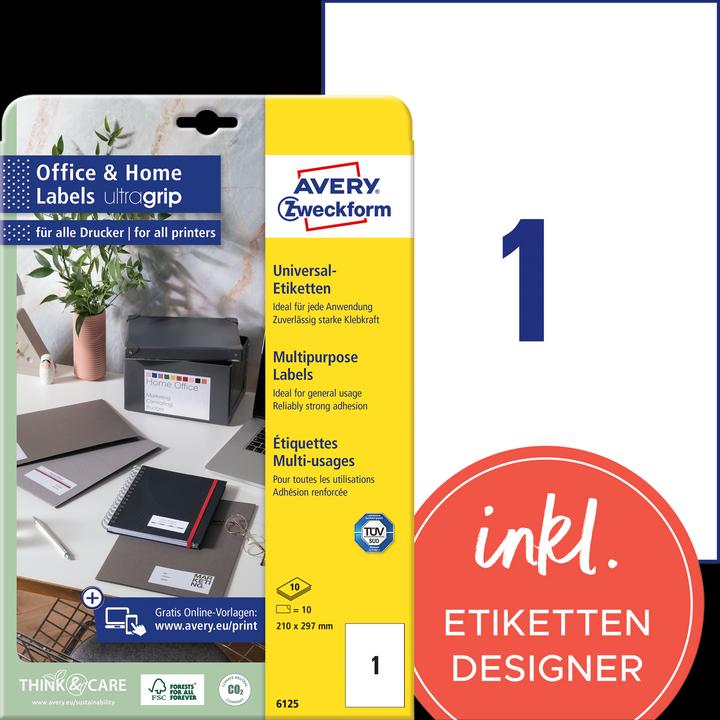 Image du produit Avery Étiquettes, bureau à domicile, petit paquet