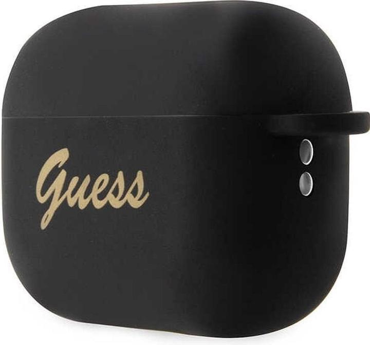 Actual product image Guess 4G Charms Heart Silicone Case for Apple Airpods Pro 2 - black (Headphone bag)