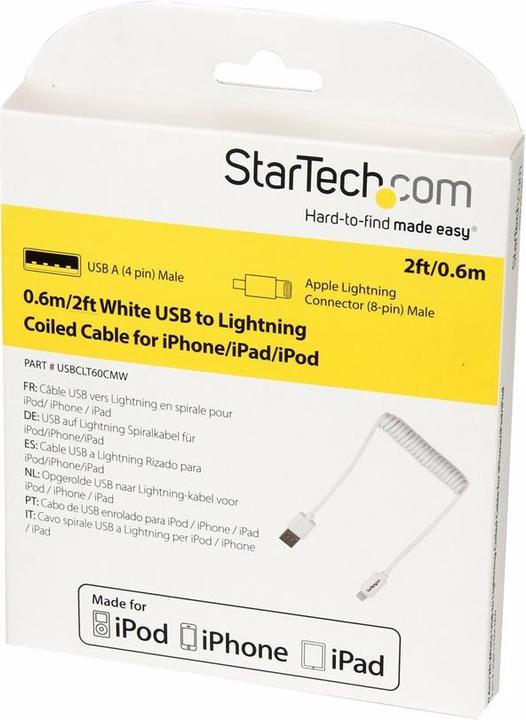 Produktbild StarTech USB A – Lightning (0.60 m, USB 2.0)