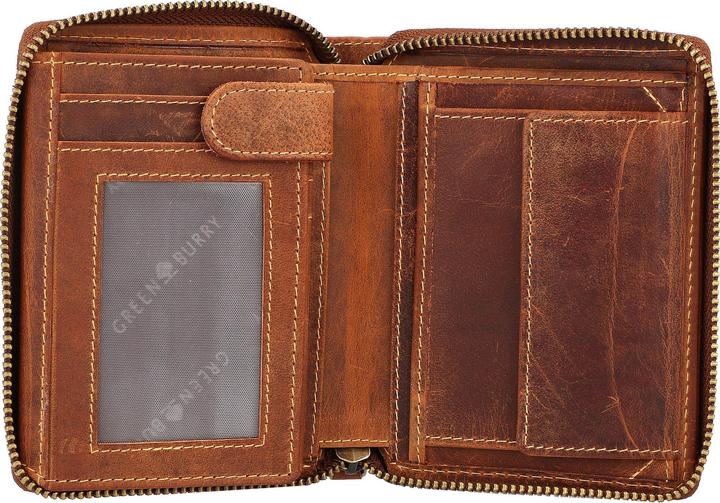 Produktbild Greenburry Vintage Sternzeichen Geldbörse Leder 10 cm