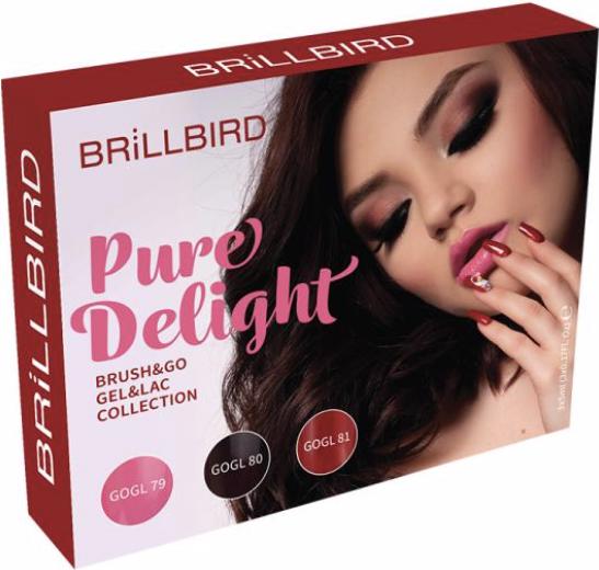 Immagine prodotto BrillBird Brush&Go Gel&Lac - Set pura delizia (Vernice UV gel)