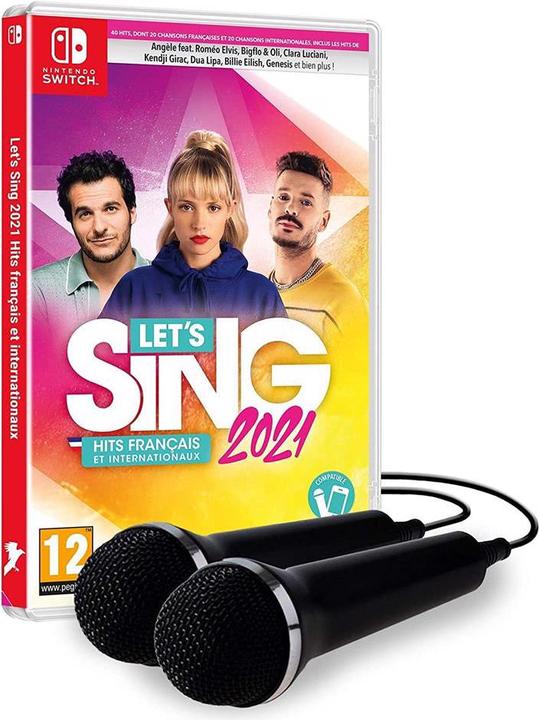 Produktbild Ravenscourt Let's Sing 2021 französische und internationale Hits + 2 Mics (Switch, FR)
