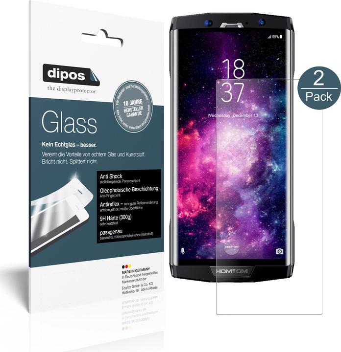 Produktbild Dipos Displayschutz Anti-Shock (2 Stück, Homtom HT70)