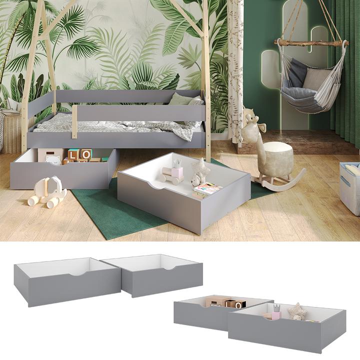 Image du produit VitaliSpa Tiroir coulissant Bali, Gris, 78 x 61.8 cm Lot de 2