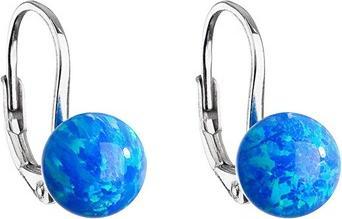 Evolution Group Glittering silver earrings with synthetic opal 11245.3 (L)