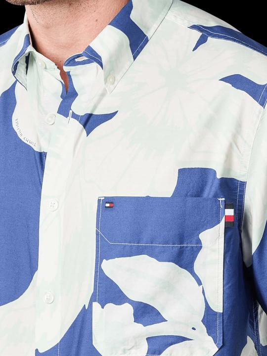 Produktbild Tommy Hilfiger Casual Shirt Stencil Print Blue/Multi (XXL)