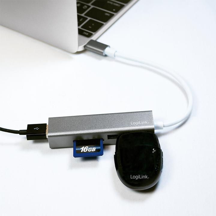 Produktbild LogiLink UA0305 (USB-C, 3 Ports)