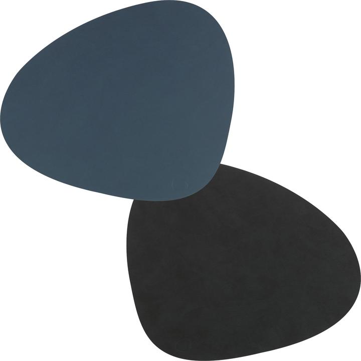 Produktbild Andersign Tischset Curve L, Double Nupo Dark Blue/Black, 37x44 cm (1 x, 37 x 44 cm)