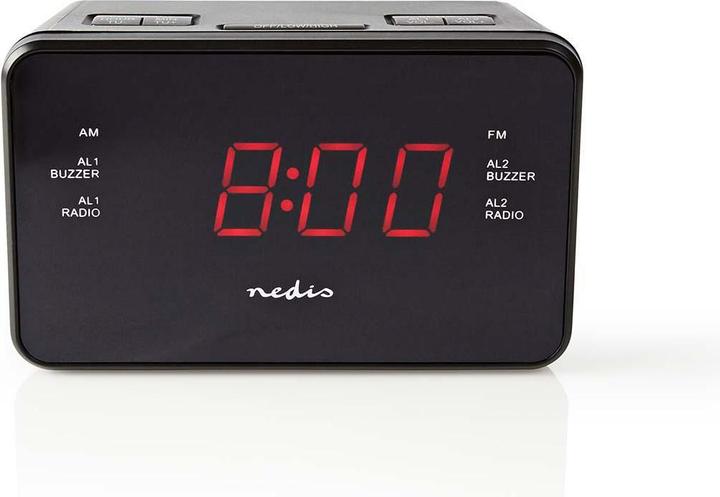 Nedis Digital clock radio with LED display (0.9 inch) FM