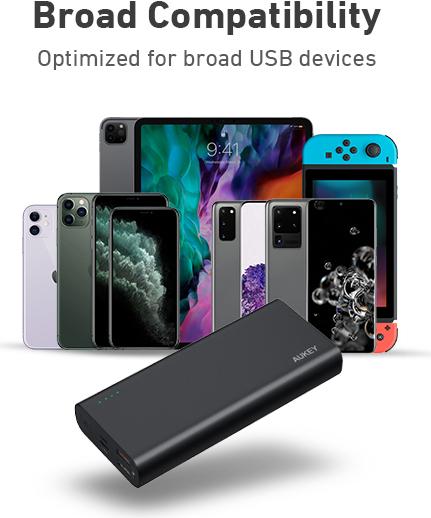 Immagine prodotto Aukey Powerbank PB-XD13 (20000 mAh, 18 W, 77 Wh)