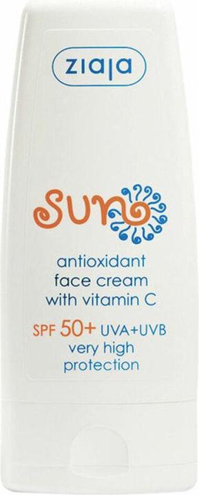 Ziaja Antioxidant sunscreen with vitamin C SPF 50+ (Face Cream) 50 ml (Suntan cream, SPF 50+, 50 ml)