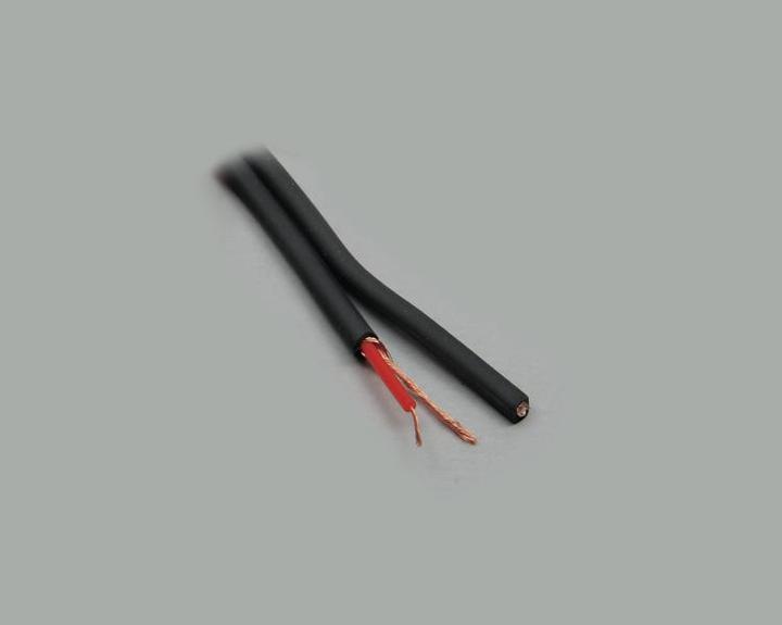 Immagine prodotto BKL Electronic 1106001 Cavo audio 2 x 0,14 mm² nero venduto al metro (500 m, 0.14 mm².)