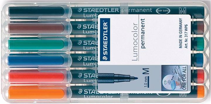 Actual product image Staedtler Lumocolor permanent (Multicoloured, 1 mm, 6 x)