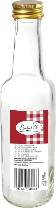 Actual product image Dosen-Zentrale Gradhalsflasche 'Einkochwelt' (1 pcs., 0.25 l)