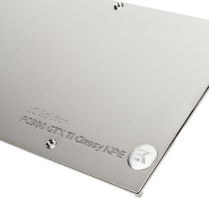 Actual product image EKWB EK-FC980 GTX Ti Classy KPE Backplate - Nickel