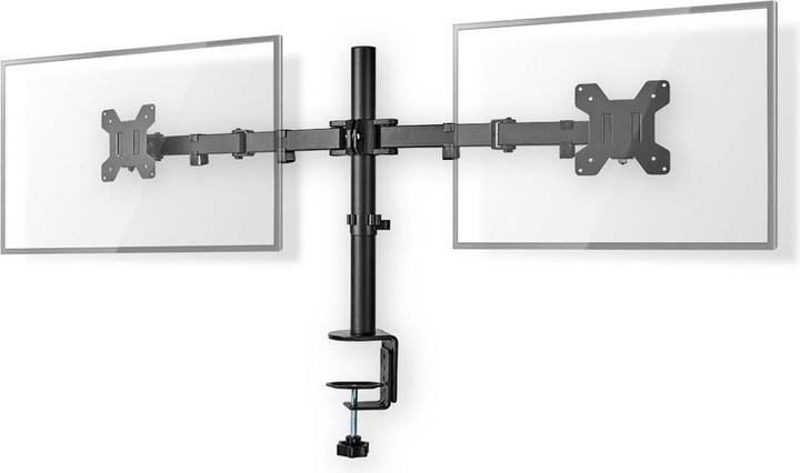 Actual product image Nedis Desk monitor holder | 2 screen(s) | 15 - 32 " | 75x75 / 100x100 | Fully movable (Table, 32")