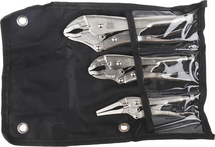 Actual product image Rs Pro 3 piece locking plier set (250 mm)