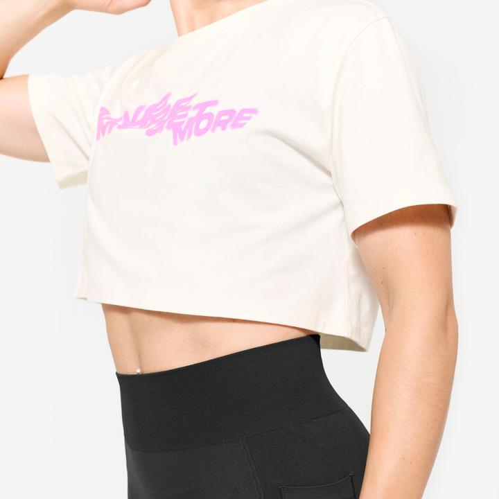 Image du produit Domyos Women's Loose Fit Weight Training Crop Top - White (M)