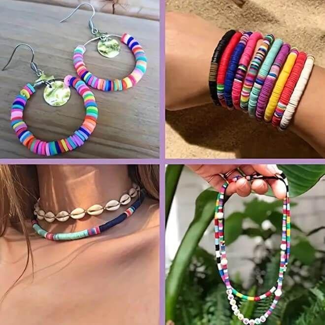 Image du produit MU Classic 3600 Stück Kinder Perlen Schmuck zum DIY Basteln