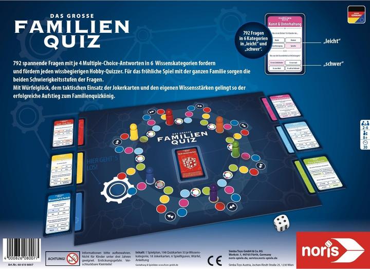 Actual product image Noris The big family quiz (German)