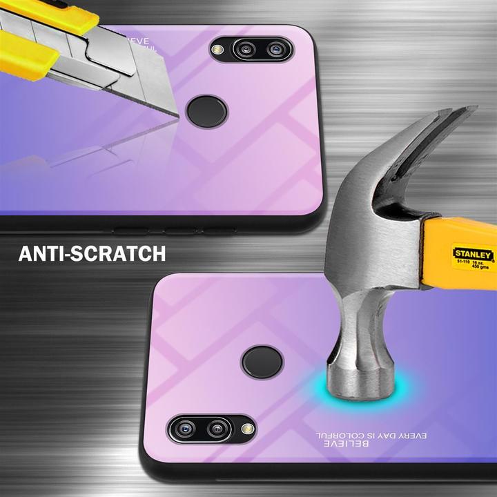 Produktbild Cadorabo TPU 2 Farben Glas Cover (Huawei Nova 3E)