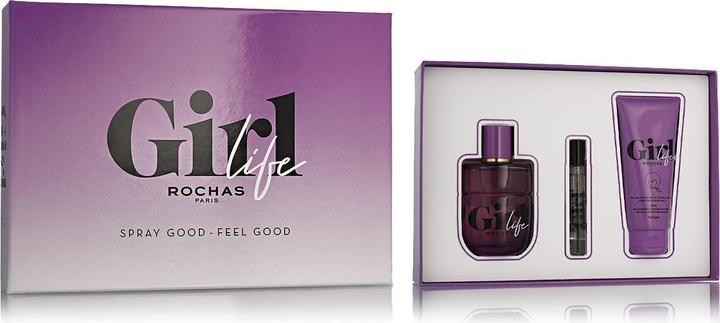 Rochas Girl Life EDP 75 ml + EDP MINI 7.5 ml + Body Balm 100 ml (woman) (Eau de Parfum)