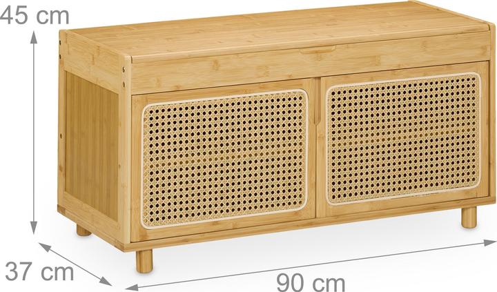 Produktbild Relaxdays Schuhbank (90 x 37 x 45 cm)