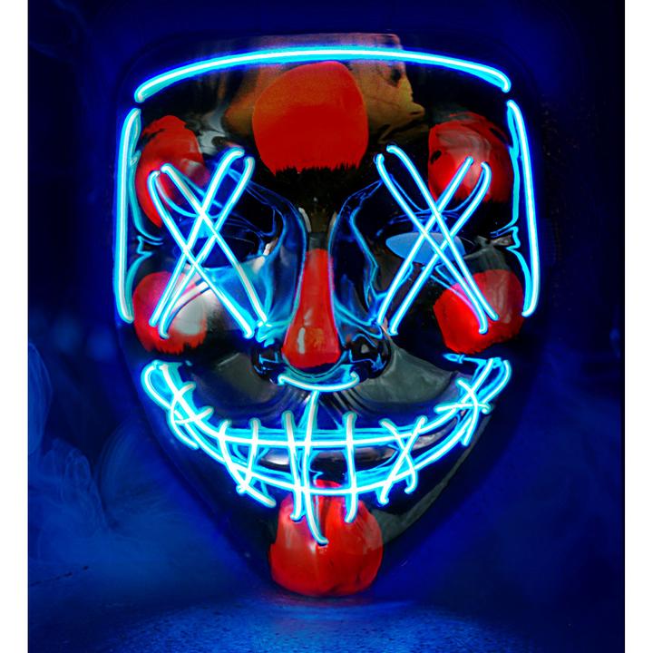 Widmann Creepy X mask with blue LED lighting
