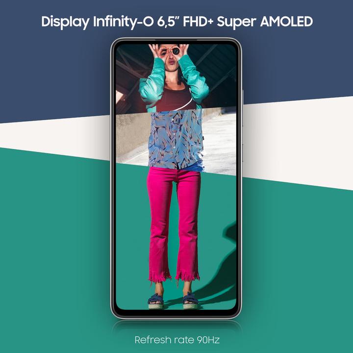 Actual product image Samsung Galaxy A52 EU (128 GB, Black, 6.50", Hybrid Dual SIM, 64 Mpx, 4G)