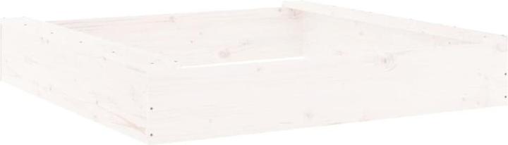 Image du produit VidaXL Sandkasten mit Sitzen Schwarz Quadratisch Massivholz