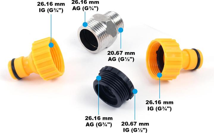 Immagine prodotto Wiltec Rubinetto d'acqua 95 cm colonna d'acqua in acciaio inox rubinetto quadrato da giardino