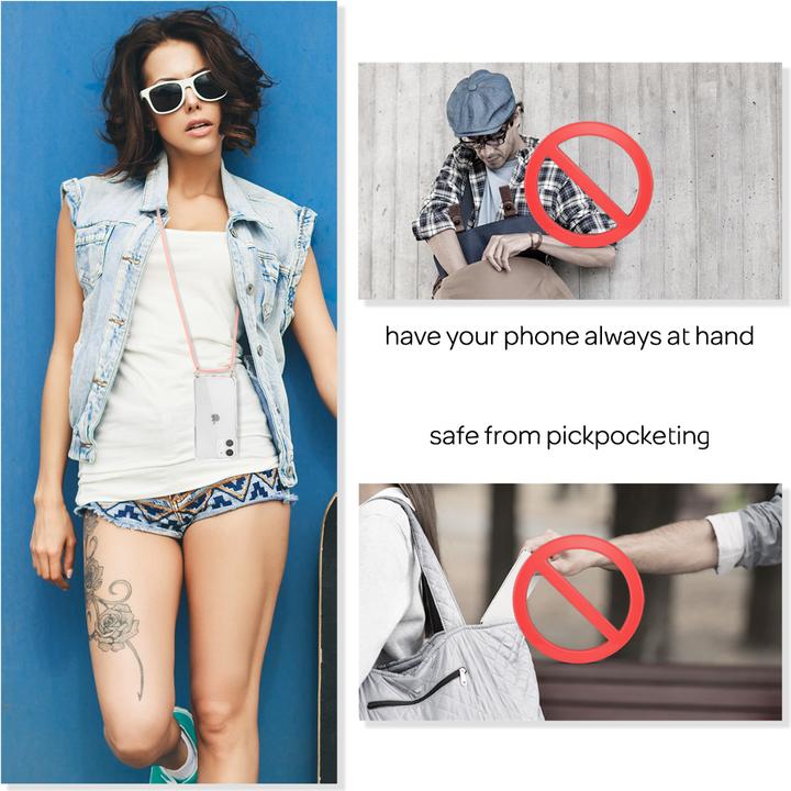 Actual product image Nalia Mobile phone case with chain