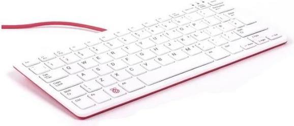 Immagine prodotto Raspberry Pi RPI-KYB (IT) RED - Tastiera QWERTY bianca e rossa (Italia) per