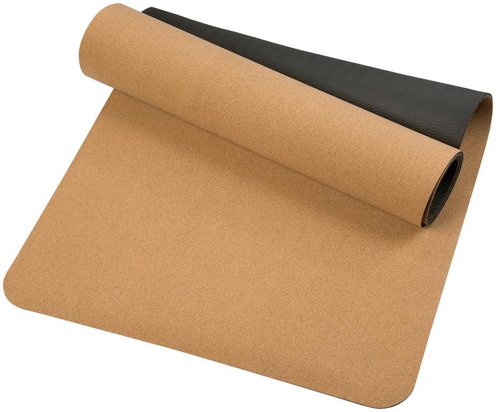 Produktbild Newgen medicals Rutschfeste Yoga-Matte aus Kork und Natur-Kautschuk (5 mm)