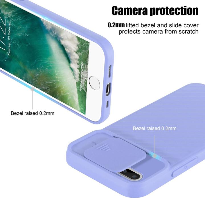 Immagine prodotto Cadorabo Cover in TPU con protezione della fotocamera (Apple iPhone 7 Plus, Apple iPhone 7s Plus)