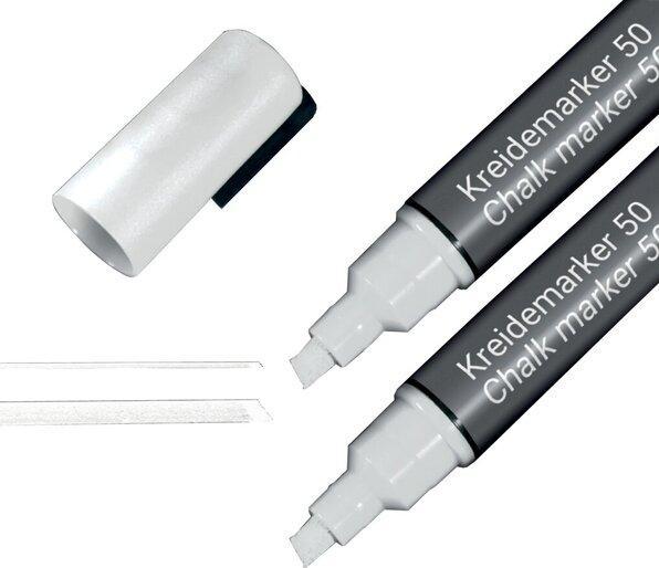 Image du produit Sigel Kreidemarker 50 2 Stück, Weiss (Blanc, 5 mm, 2 x)