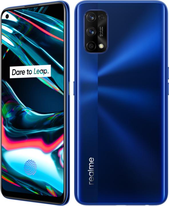 Produktbild realme 7 Pro (128 GB, Mirror Blue, 6.40", Dual SIM + SD, 64 Mpx, 4G)
