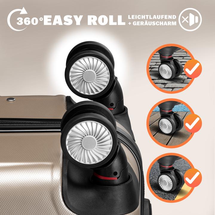 Image du produit Monzana Set de 3 valises (105 l, M (50 - 90l), L (90 - 115l), XL (à partir de 115l))