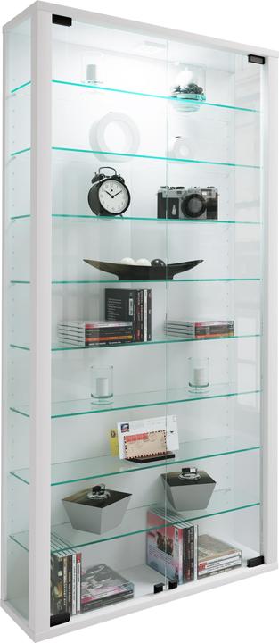 Productafbeelding VCM Collectie Wandvitrine Hout Glas Vitrosa Maxi (59 x 18 x 114 cm)